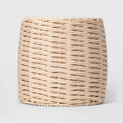 Tall Round Paper Rope Basket White - Project 62