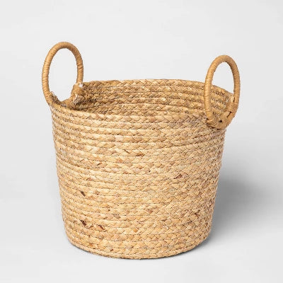Small Basket with Round Handles Natural - Threshold