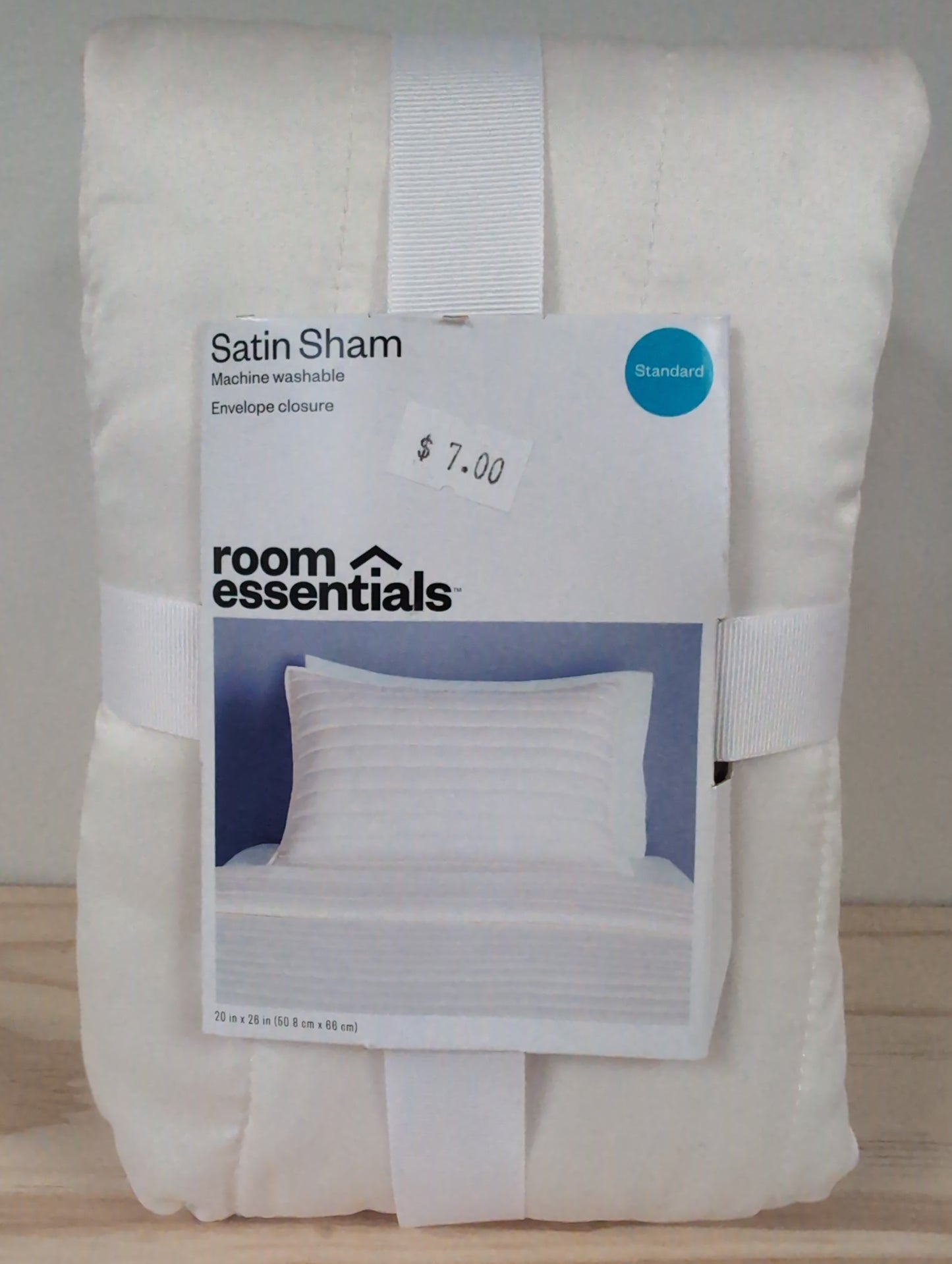 Standard Satin Quilt Sham Ivory - Room Essentials