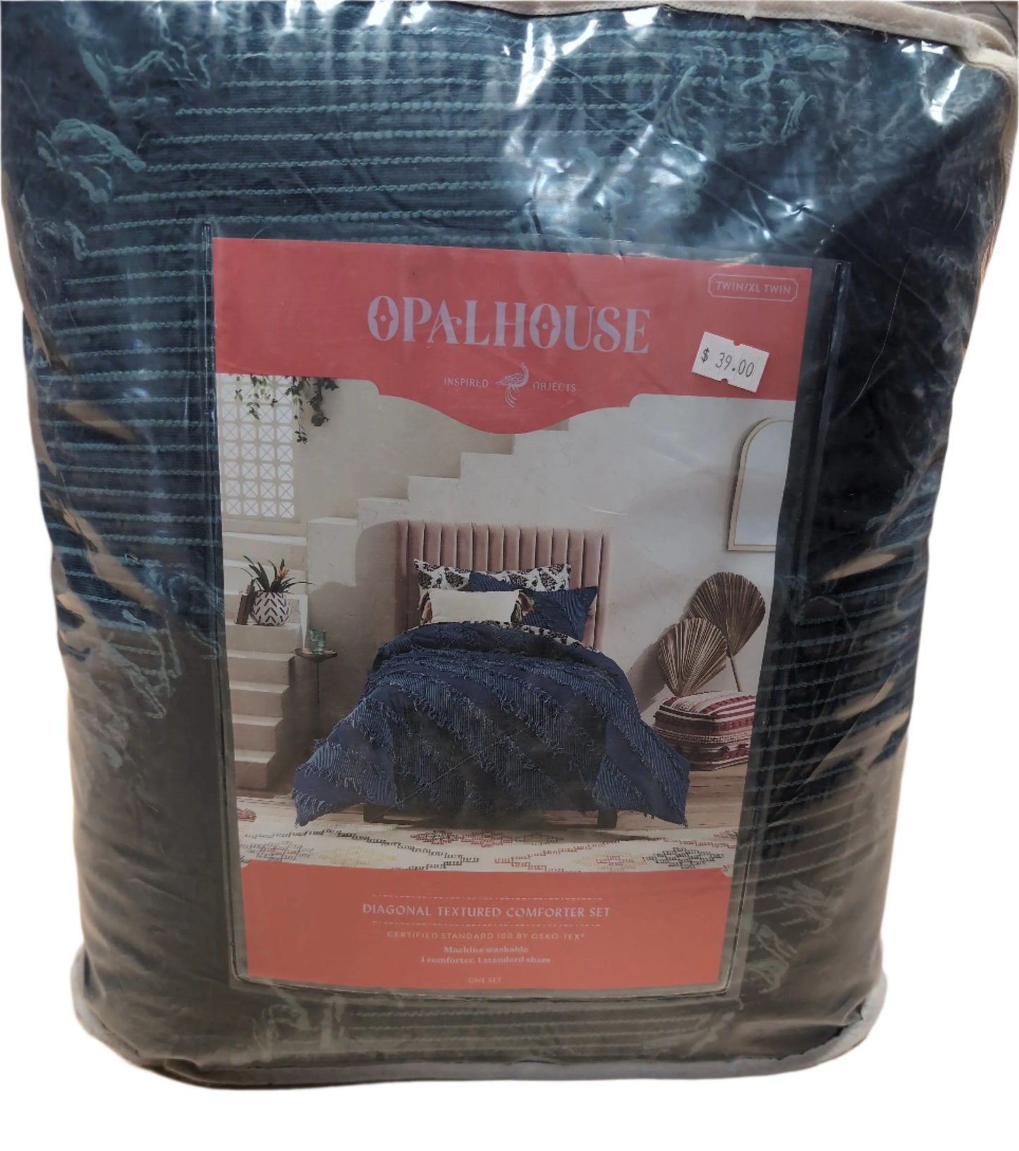 Twin / Twin XL Diagonal Textured Comforter & Sham Set - Opalhouse