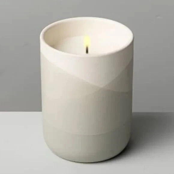 Set of 4 Hearth & Hand with Magnolia SALT Soy Wax Candles Ceramic