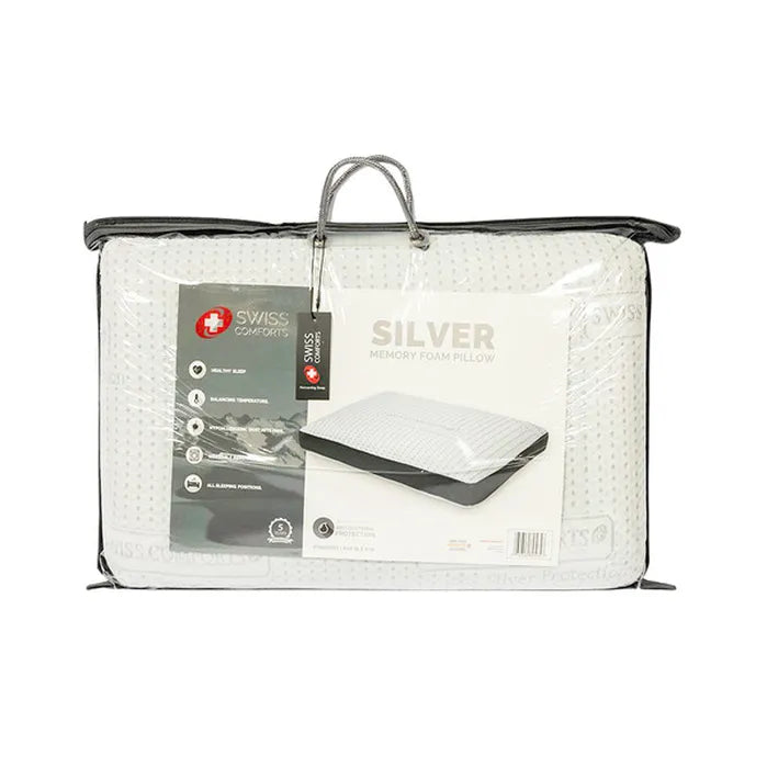 Swiss Comforts Silver Memory Foam Standard Size Pillow