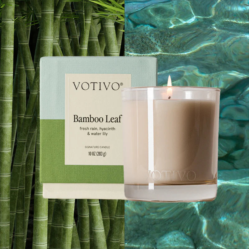 Votivo Bamboo Leaf 10 oz. Signature Candle
