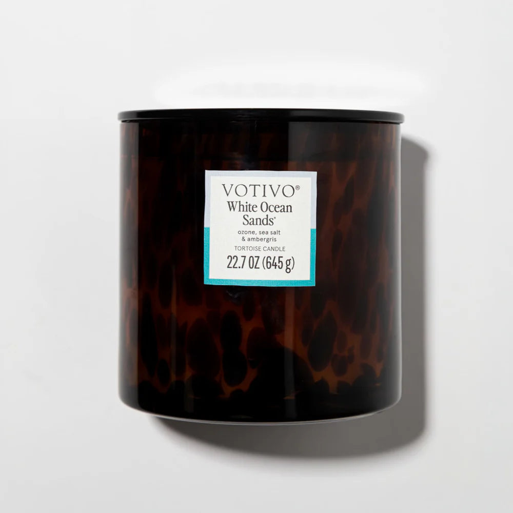 Votivo White Ocean Sands Tortoise Candle