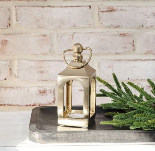 7" Mini Gold Lantern