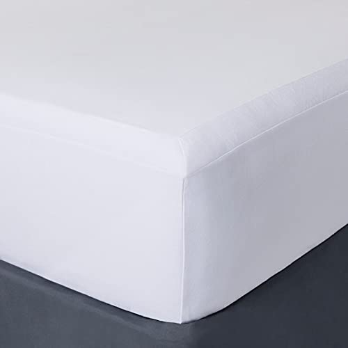 Threshold™ Twin Wrinkle-Resistant Cotton Bed Skirt - White