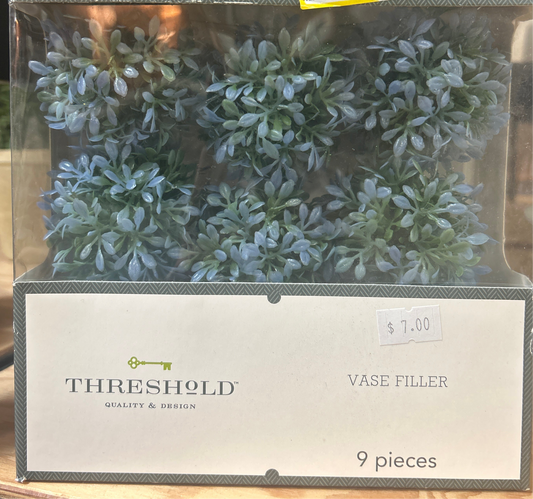 9 pc Vase Filler Purple Green Floral