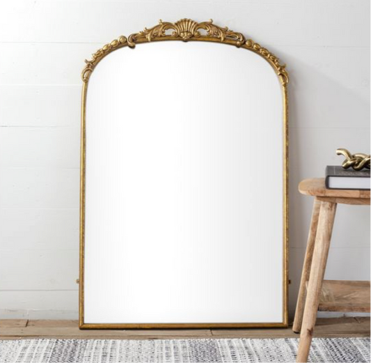 41" X 30" Vintage Style Gold Mirror