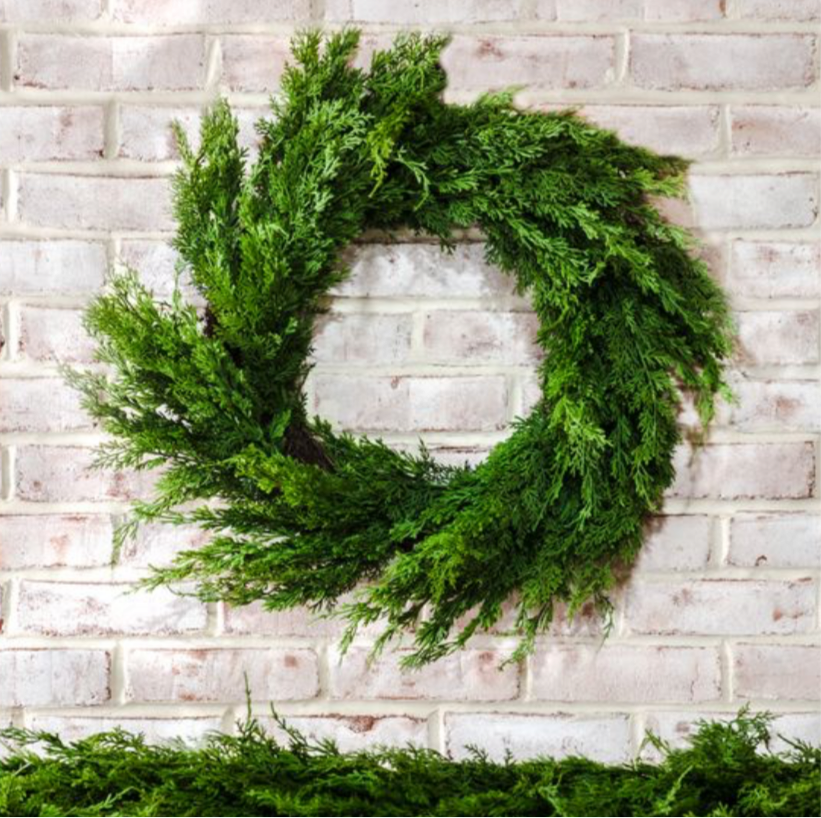 24" Cedar Green Wreath
