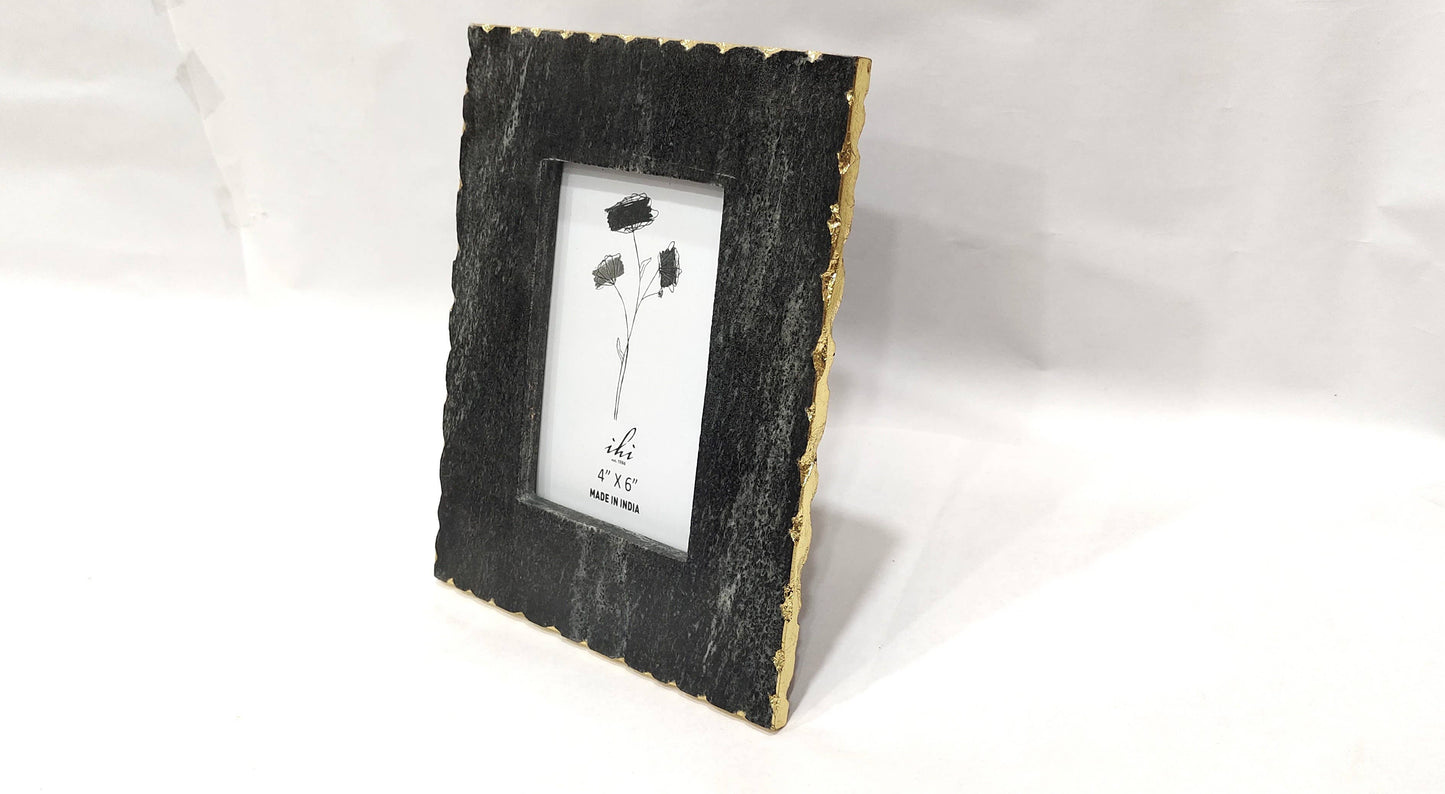 Midnight Black Marble Photo Frame