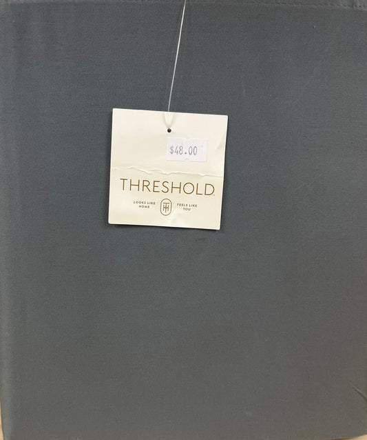 Twin/Twin XL 800 TC Solid Sheet Set Gray - Threshold