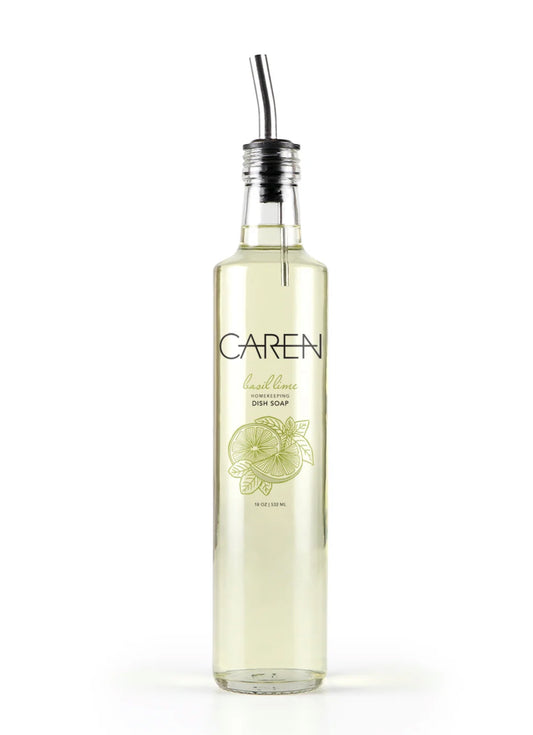 Caren Homekeeping Dish Soap - Basil Lime - 18 oz
