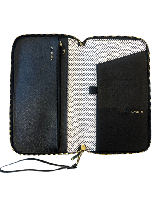 Kikki. K Black Leather Travel