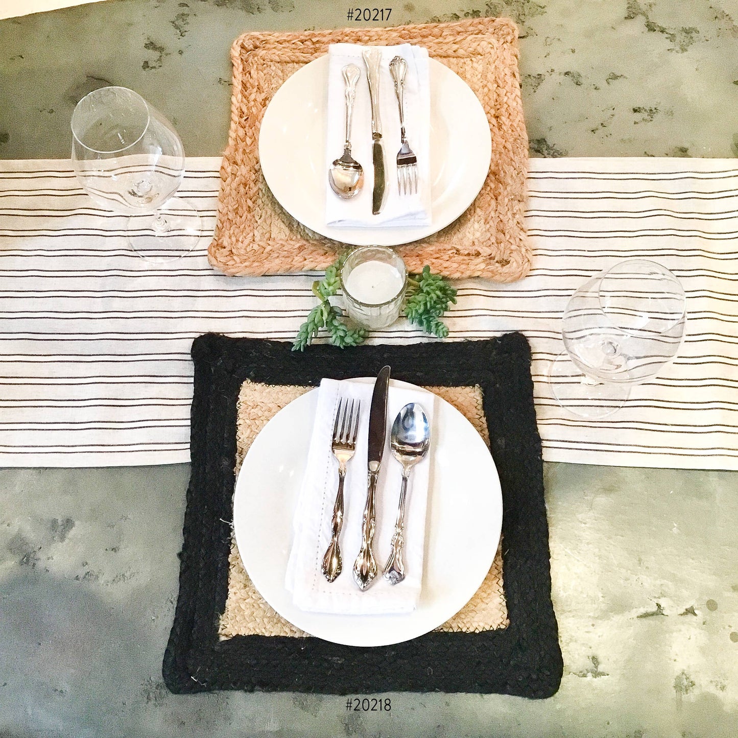Eco Chic Jute Square Placemat