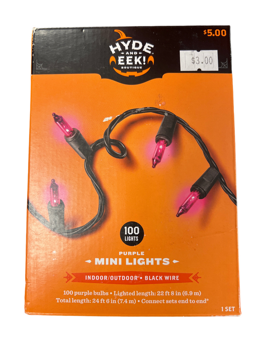 Purple Mini Lights - Hyde and Eek!