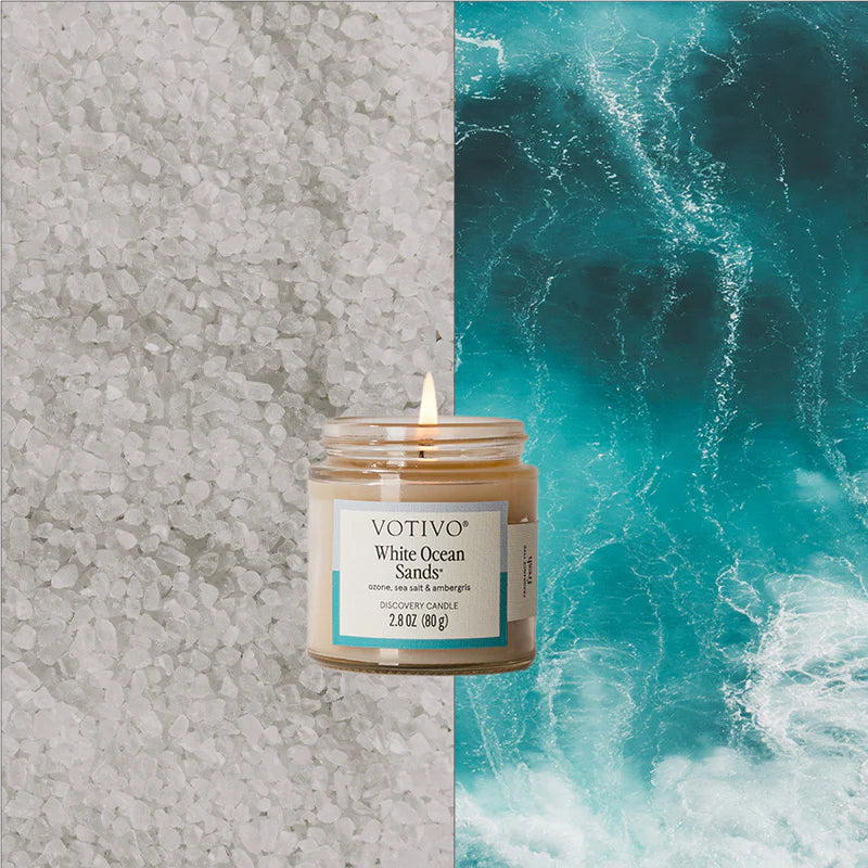Votivo White Ocean Sands Discovery Candle