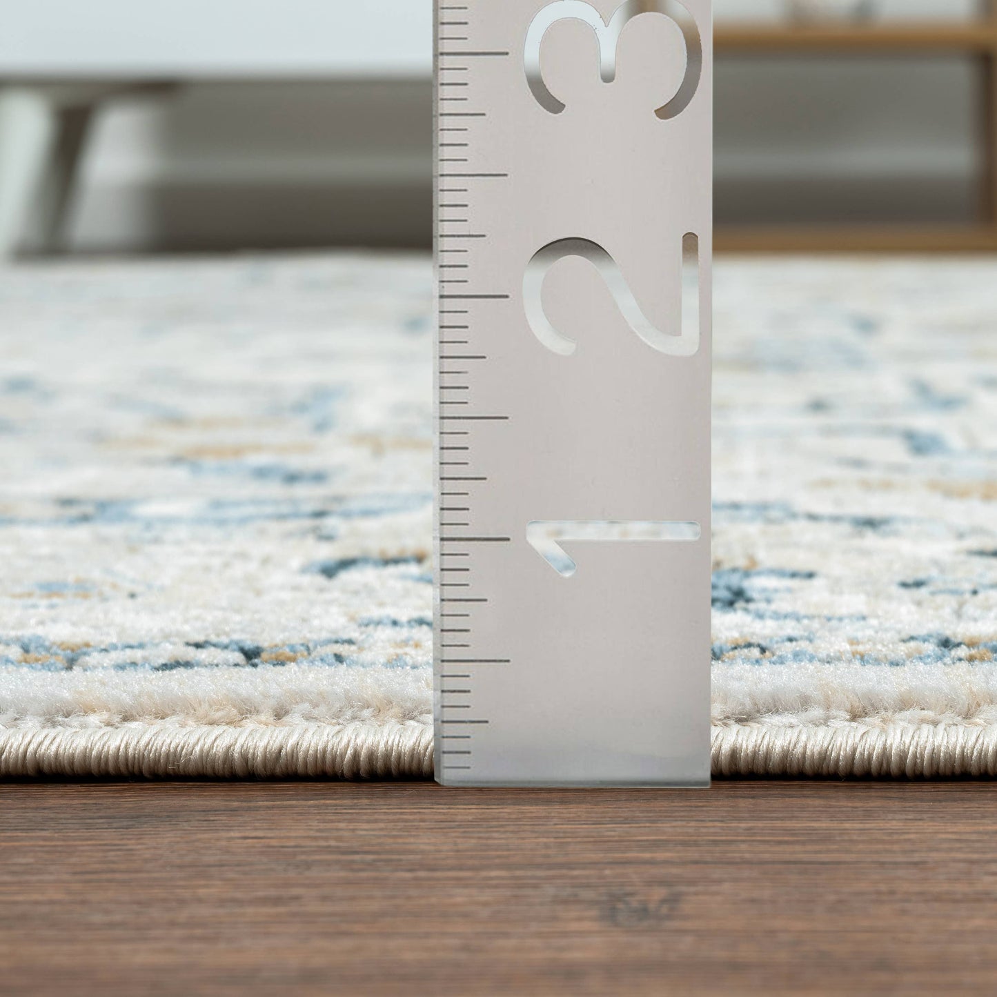 Abani Savoy Vintage Blue Green Area Rug: 6' x 9'