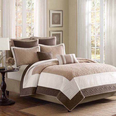 Full/Queen Madison Park Attingham 7pc Quilt Set - Beige