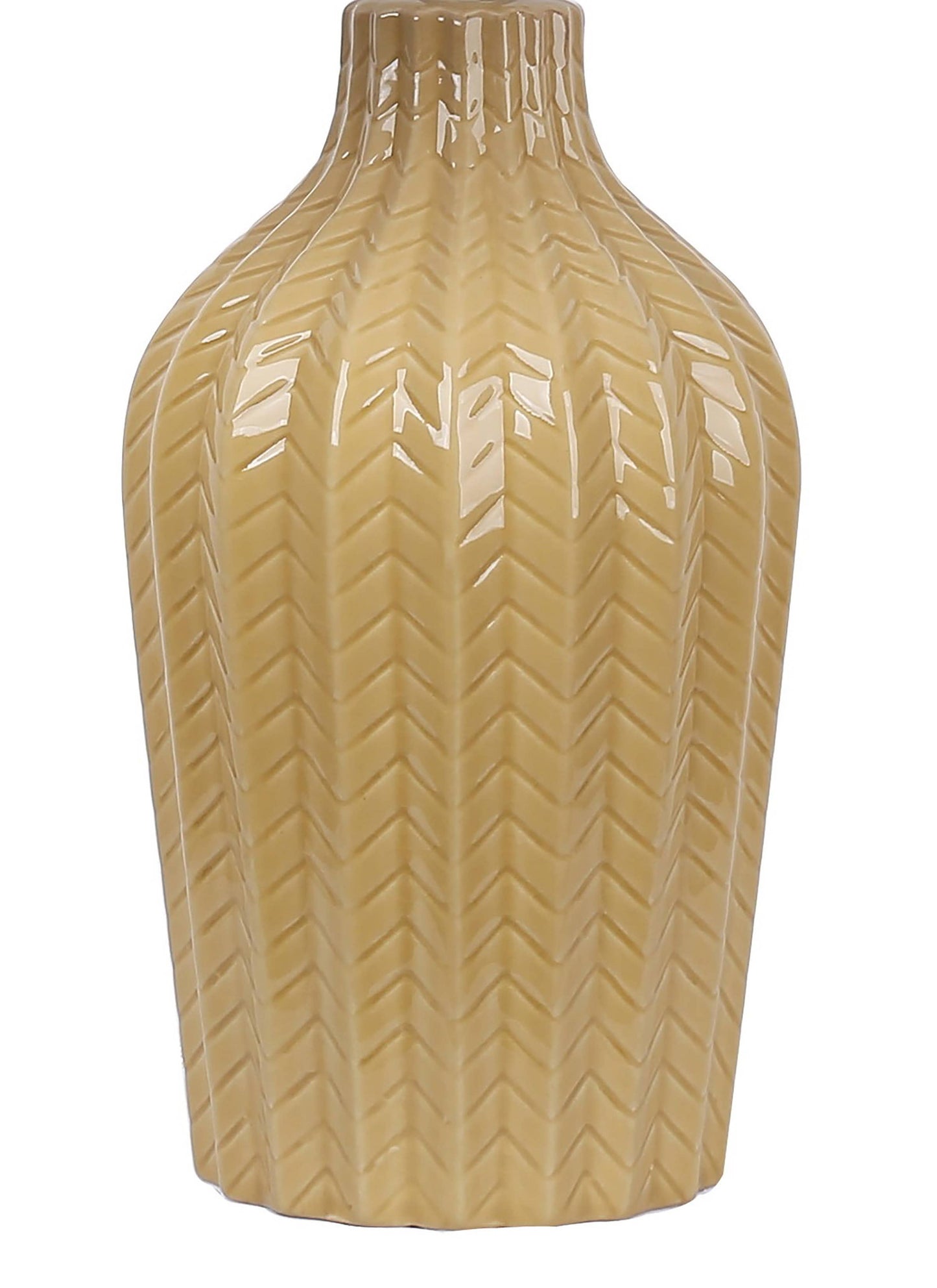 Rockwell 23.5" Ceramic Table Lamp & Linen Shade: Yellow