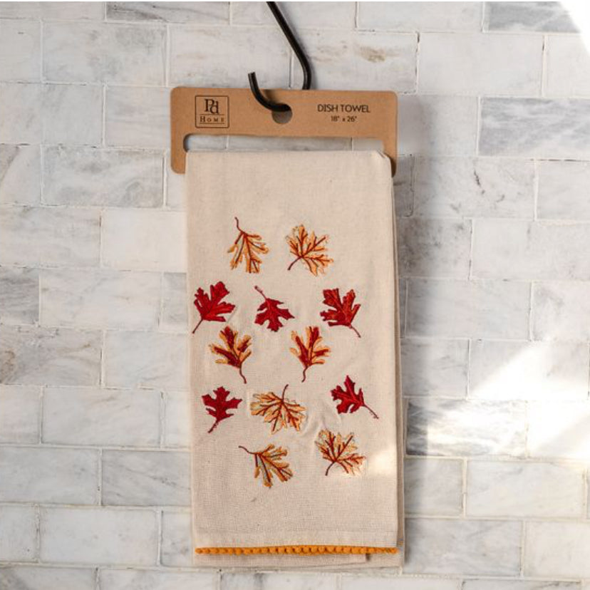 26" Autumn Leaves Dish Towel