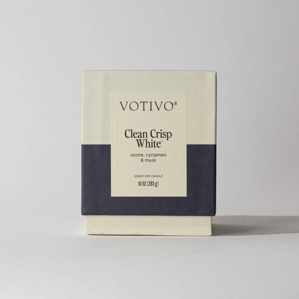 Votivo Clean Crisp White 10 oz. Signature Candle