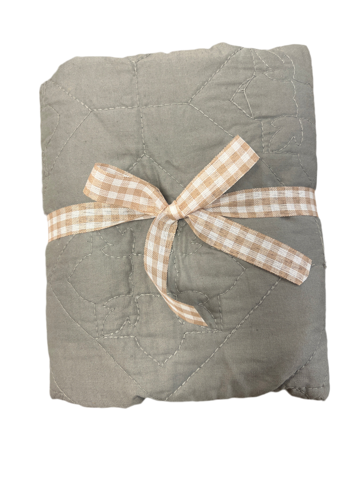 As Is Grey Quilted Euro Sham