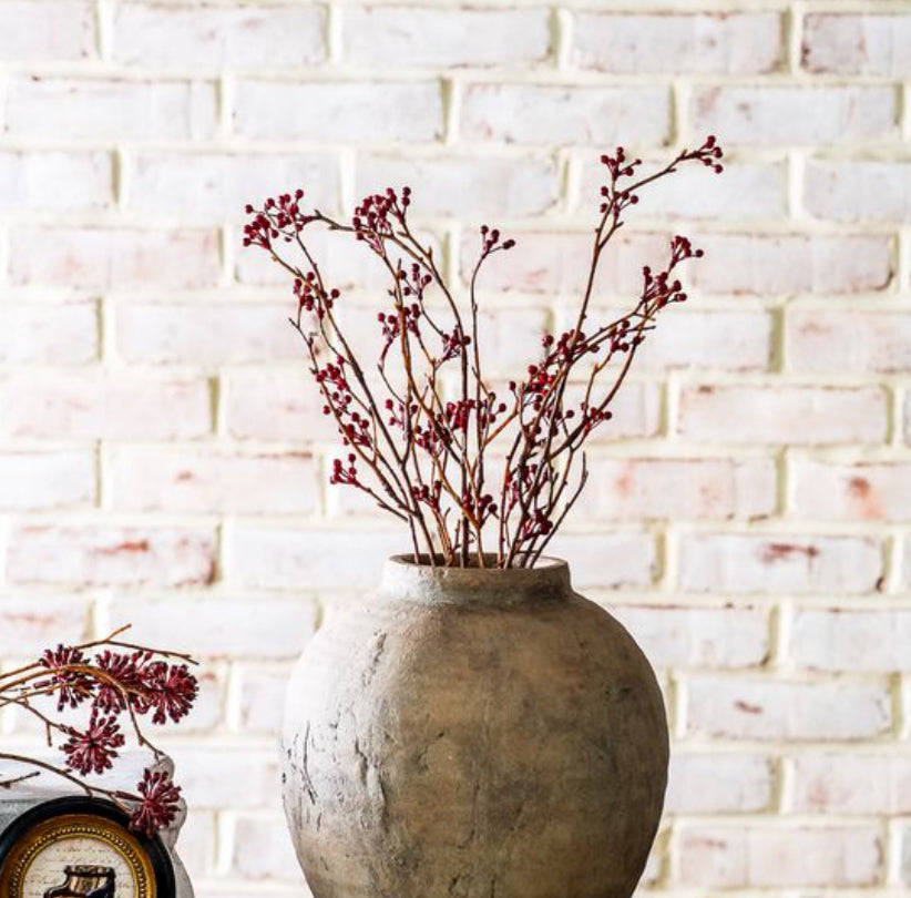 Small Burgundy Berry Spray