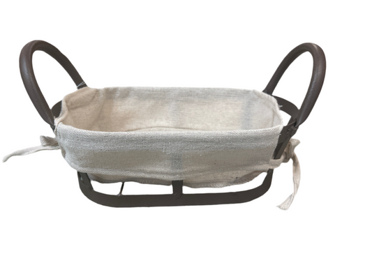 Small Metal Basket with Handles
