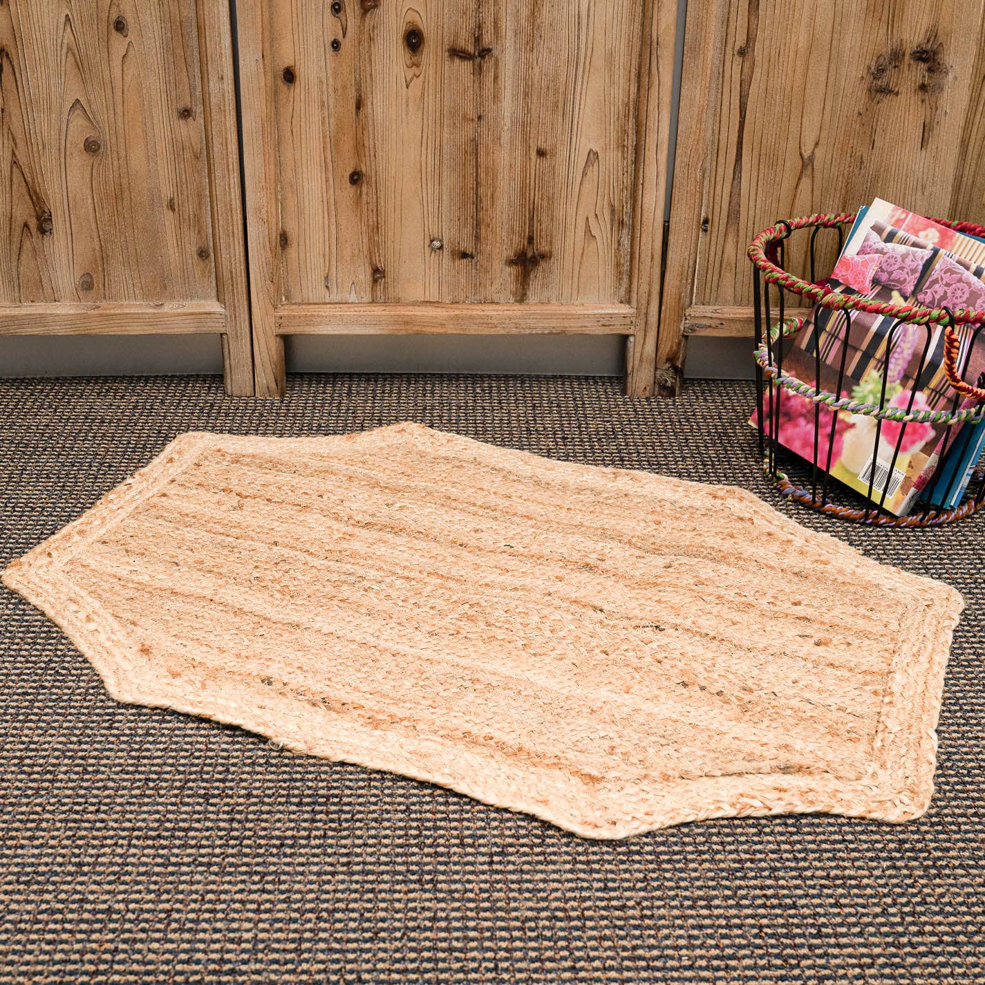Natural Jute Octagon Rug