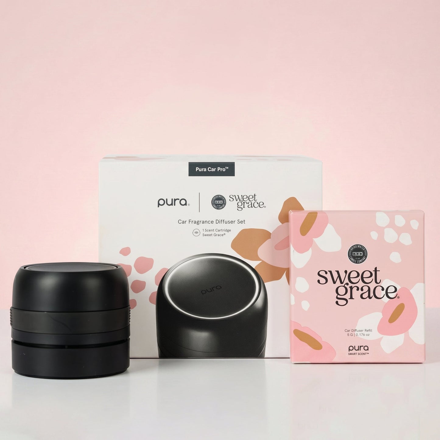 Bridgewater + PURA Sweet Grace Car PRO Diffuser Set