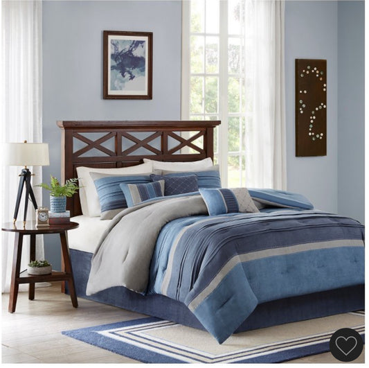 Madison Park Collins 7 Piece Comforter Set Queen