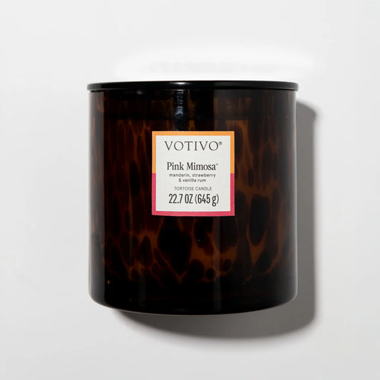 Votivo Pink Mimosa Tortoise Candle