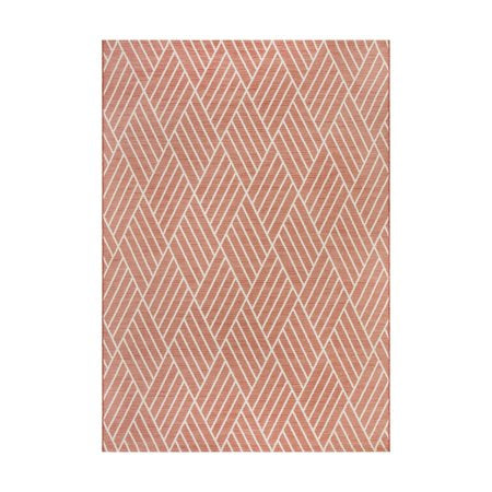 Better Homes & Gardens 7 X 10 Coral Diamond Outdoor Rug