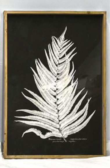 39.37" Jumbo Fern Wood Wall Art