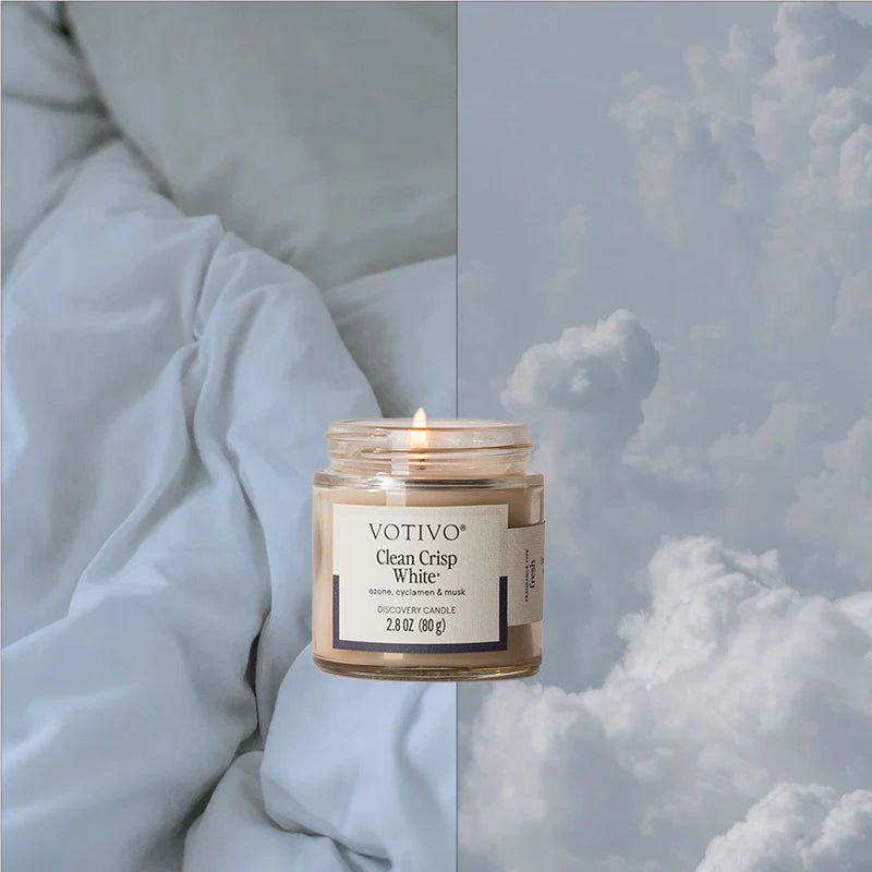 Votivo Clean Crisp White Discovery Candle
