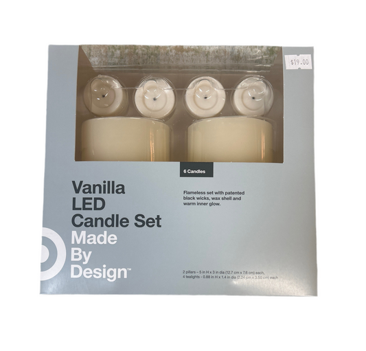 Vanilla LED Candle Set - Battery Operated