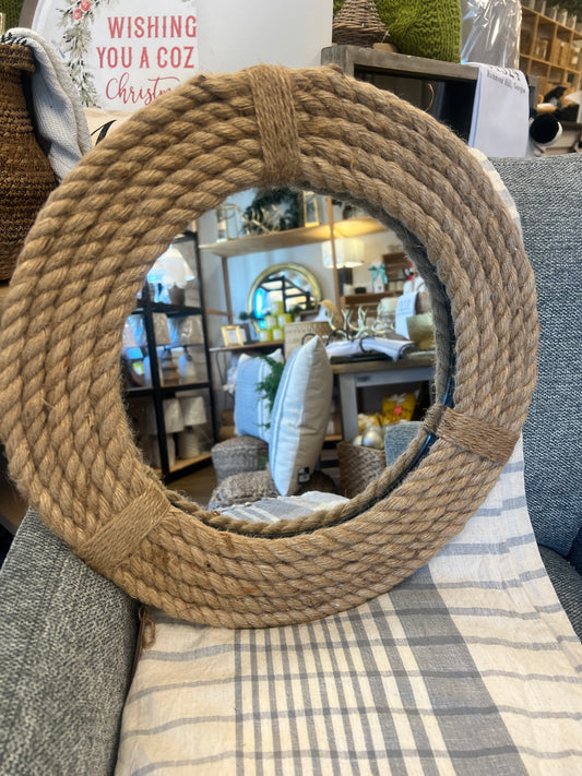Rope Round Wall Mirror - Threshold