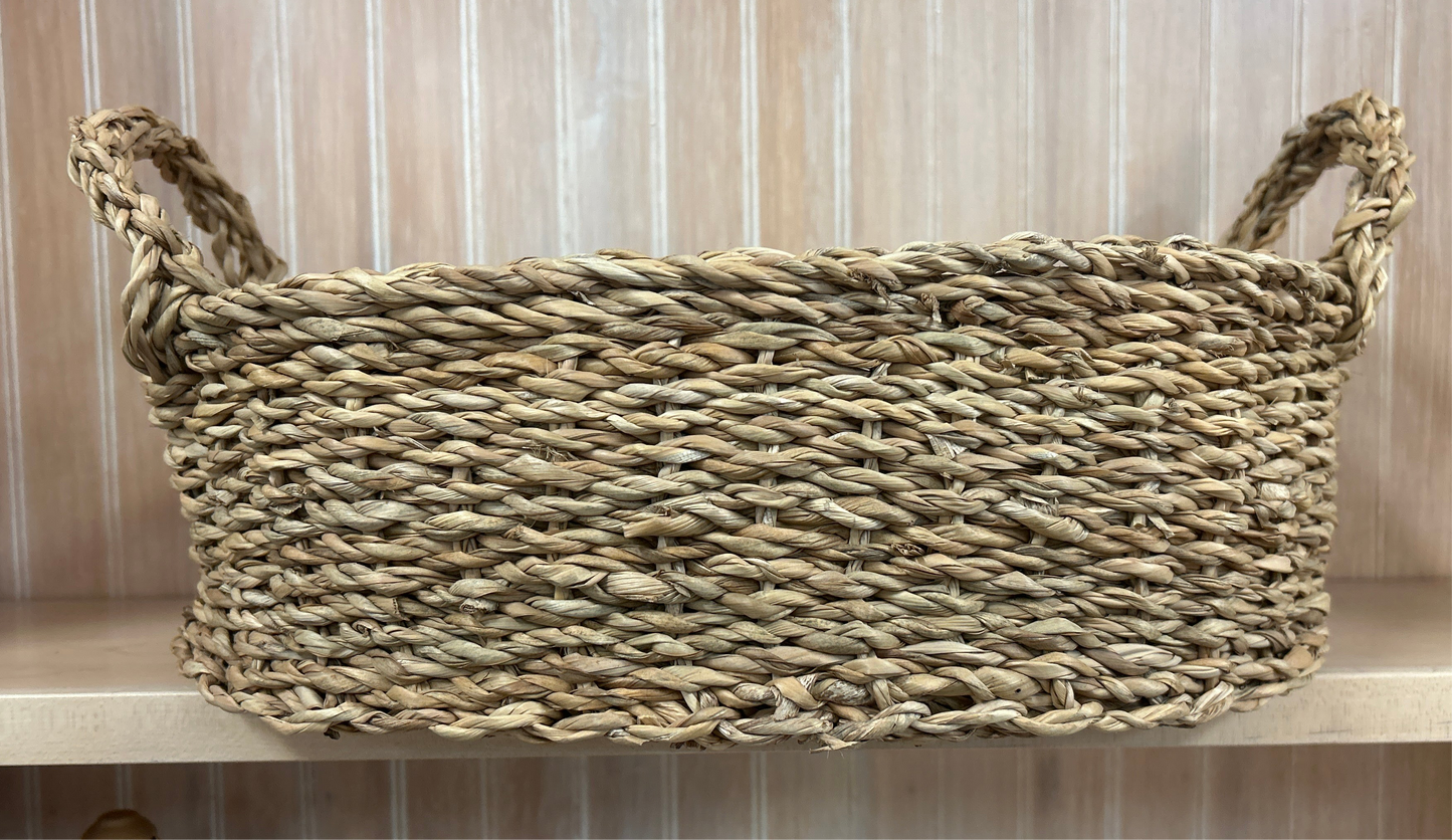 Large Oval Seagrass Basket