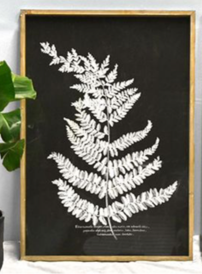 39.37" Jumbo Fern Wood Wall Art