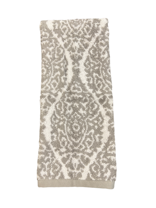 (1) 16x28 Hand Towel Gray/White Pattern Threshold