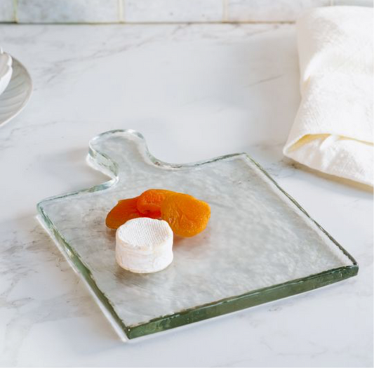 Clear Square Glass Cheese Chiller