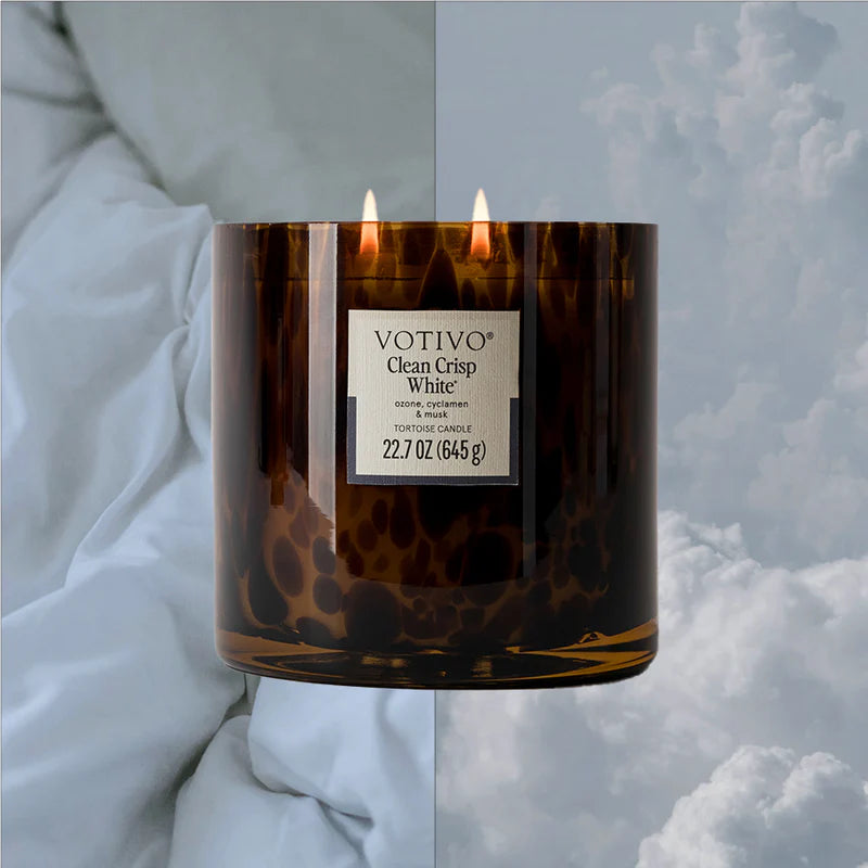 Votivo Clean Crisp White Tortoise Candle