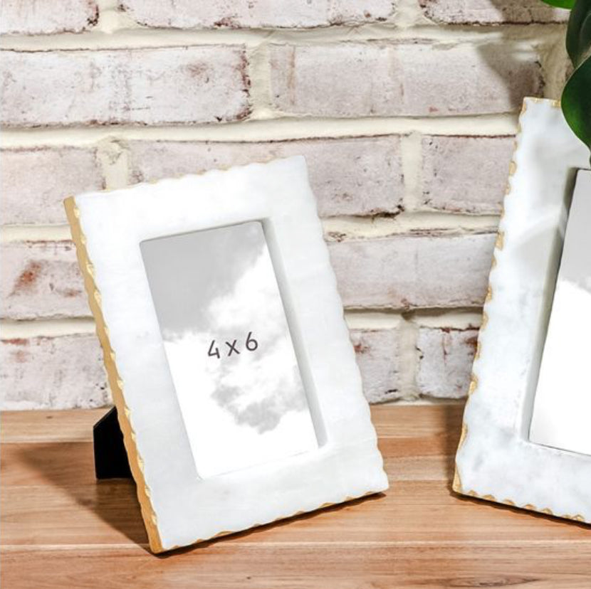 4 X 6 Gold Foil Edge Marble Frame