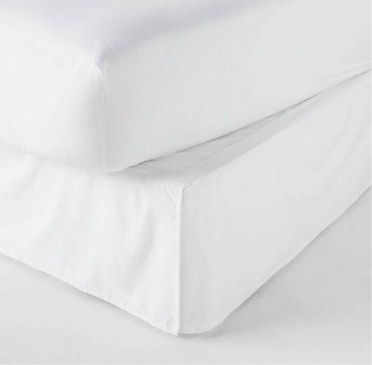 As Is Twin Bedskirt White - Room Essentials
