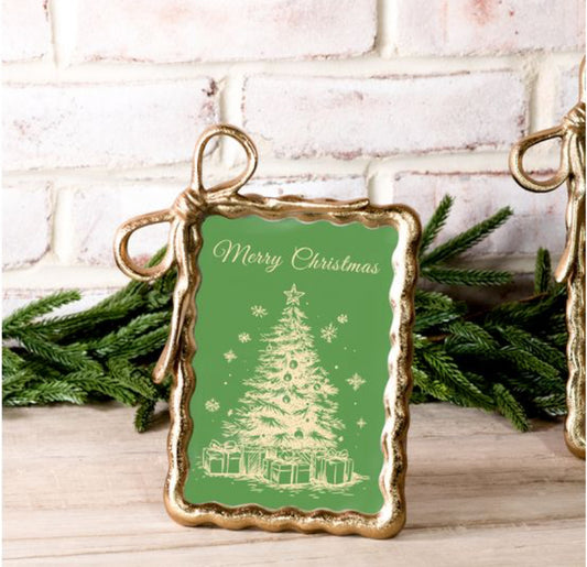 4 X 6 Gold Ribbon Photo Frame