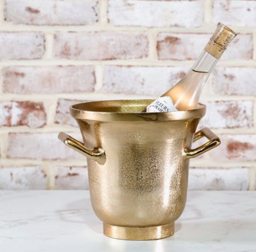 7.5" Elegant Gold Ice Bucket