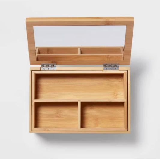9" x 6" Rectangular Countertop Organizer with Mirror - Brightroom