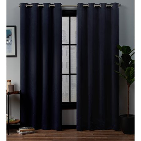 52” x 96” Navy Blackout Grommet Top Curtain Set of 2