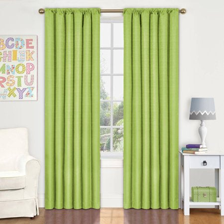 42” x 54” Eclipse Kendall Rod Pocket Blackout Green Curtain Panel - 1 Panel