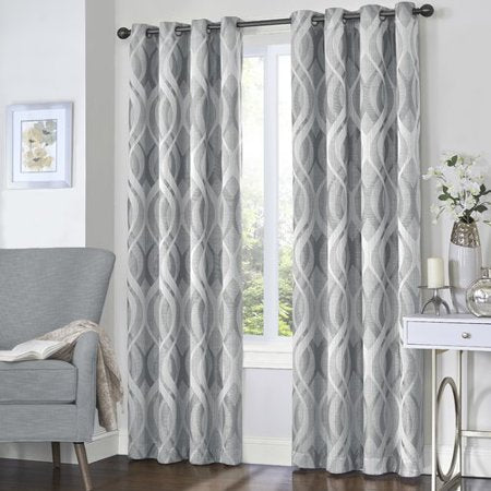 52” x 84” Eclipse Silver Grommet Top Blackout Curtain Panels - 1 Panel